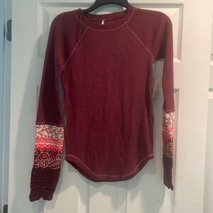 Free people long sleeve top NWT